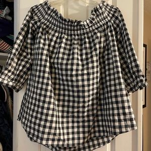Kate Spade Gingham Top XL